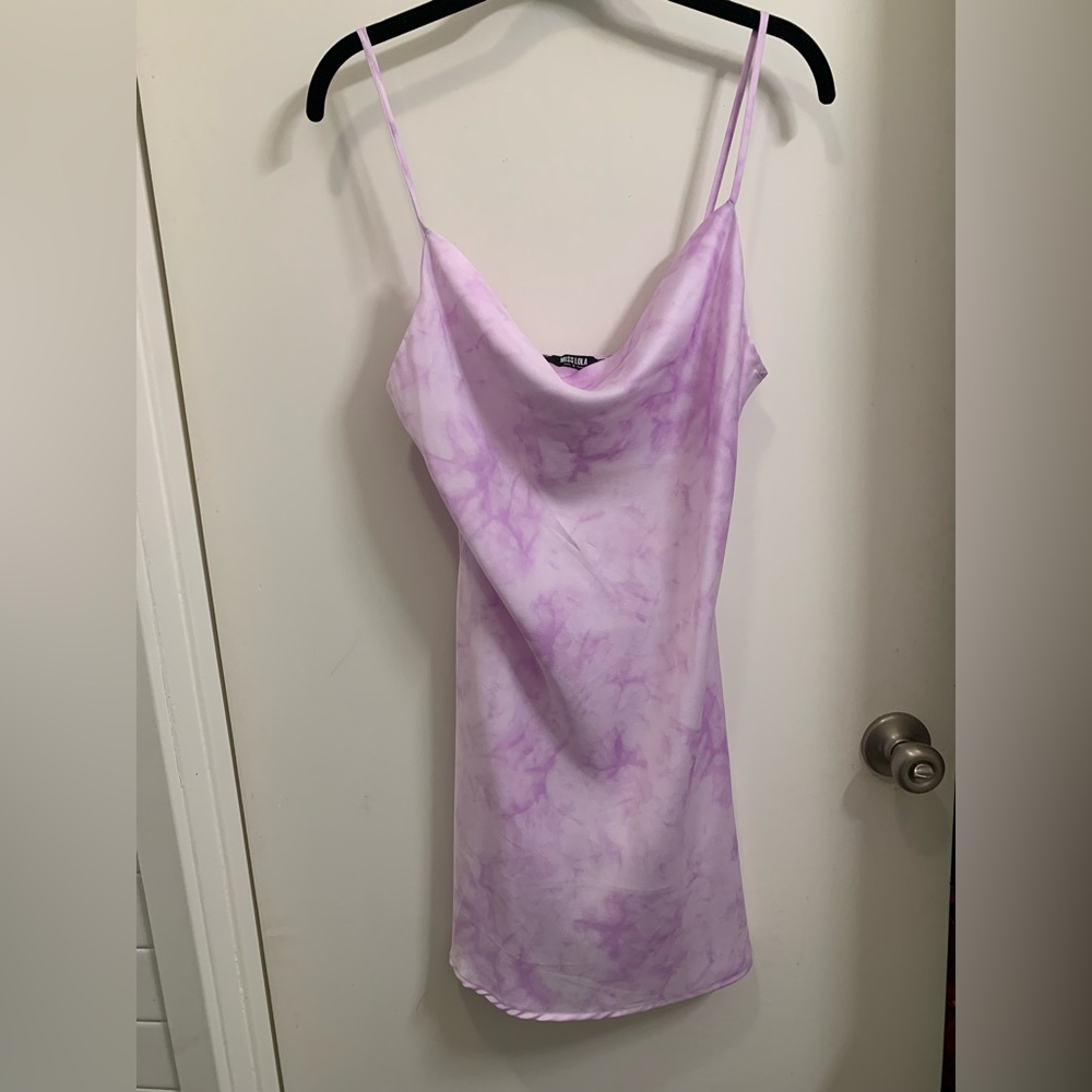 Miss Lola 
Size small
Cotton candy/ sky like 
light purple/white
Tag attached